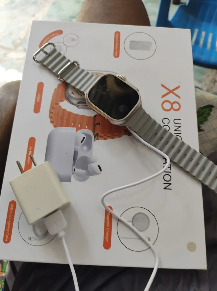 X8 Ultra Full Energy Pack 7 en 1 ⚡ | Smartwatch + Audio + Carga Total