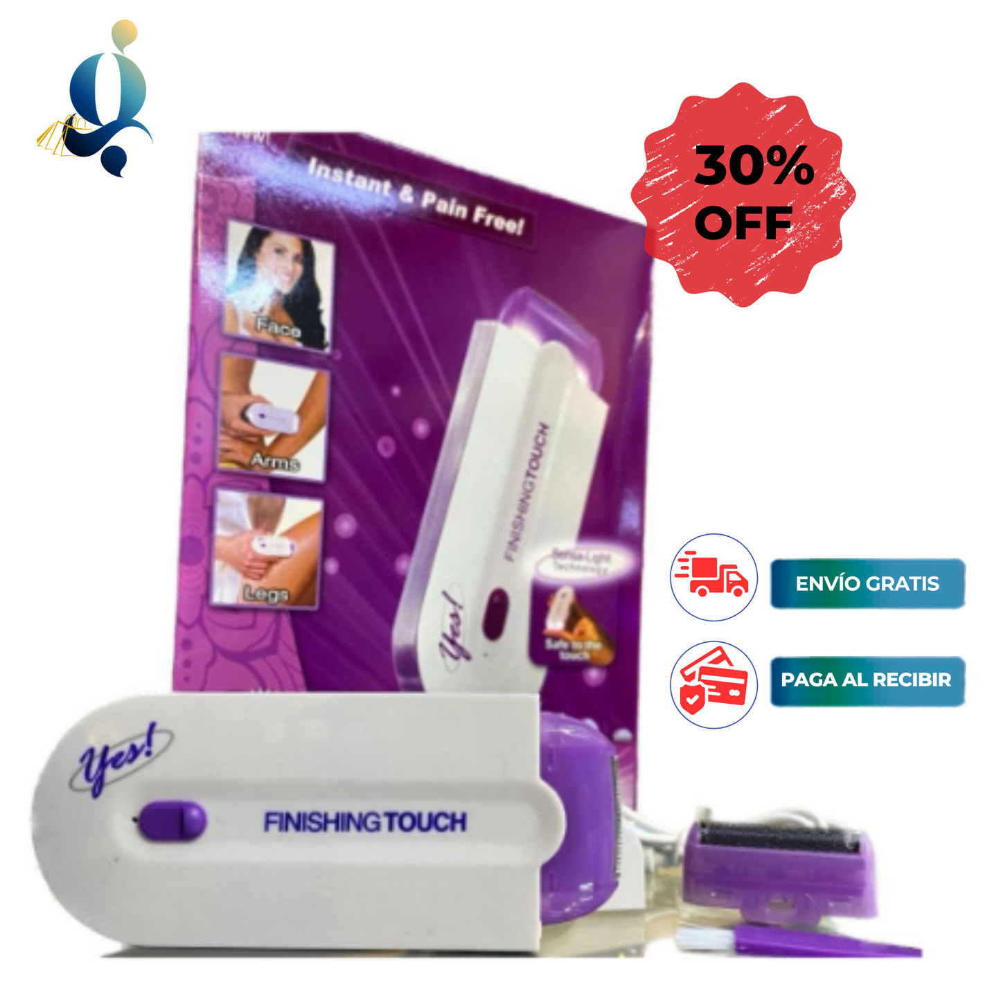 Depiladora marca  ¡Yes! Inalámbrica Recargable