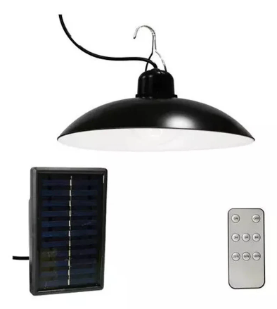 Lámpara  Solar 360° – ilumina sin cables ni electricidad + control