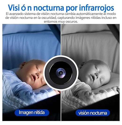 Mini Cámara Seguridad Wifi Full HD Visión Nocturna