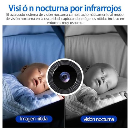 Mini Cámara Seguridad Wifi Full HD Visión Nocturna