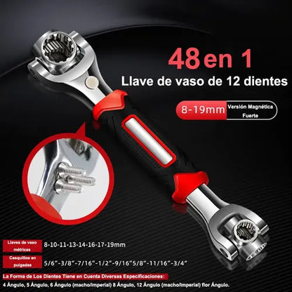 LLAVE INGLESA MULTIFUNCIONAL 8 EN 1