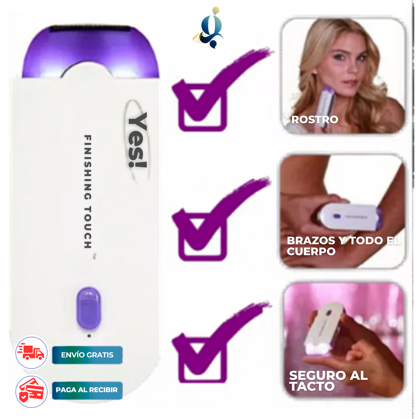 Depiladora marca  ¡Yes! Inalámbrica Recargable