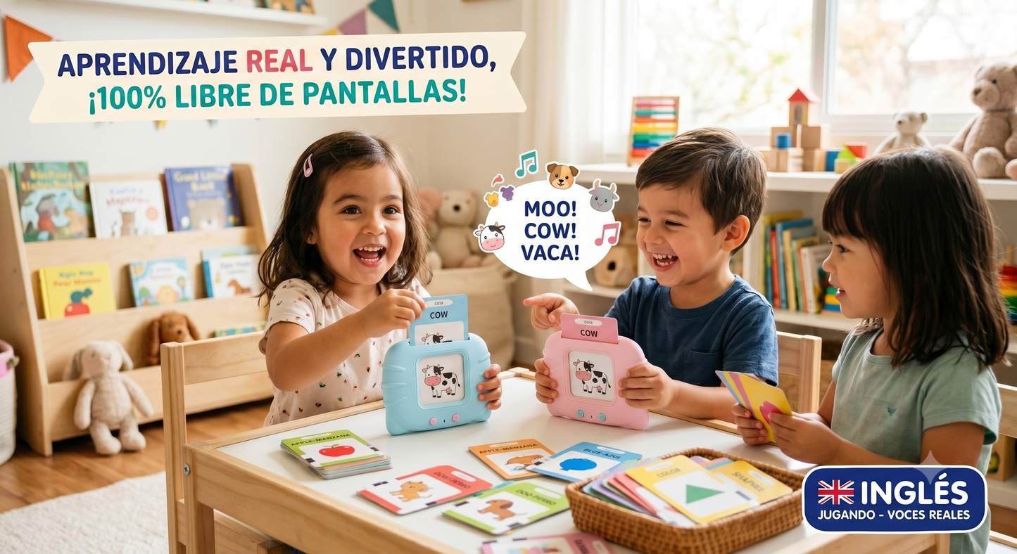 JUEGO LECTOR DE TARJETAS APRENDO INGLES