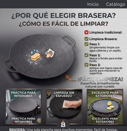 BRASENA ™ Plancha para asado