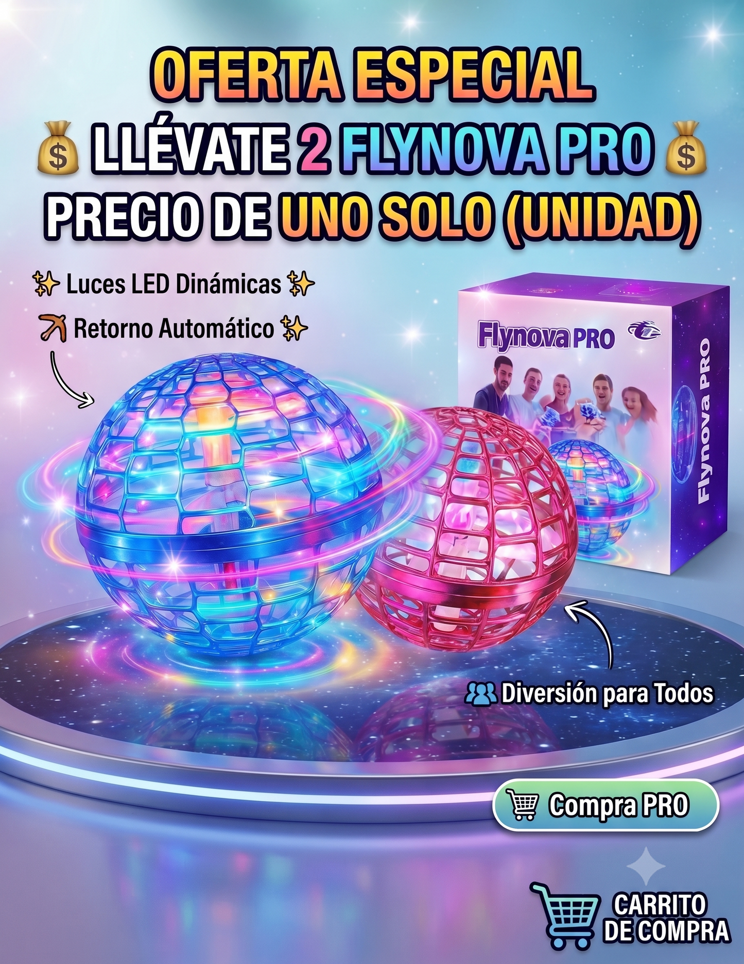 2X1 Pelota Voladora FlyNova