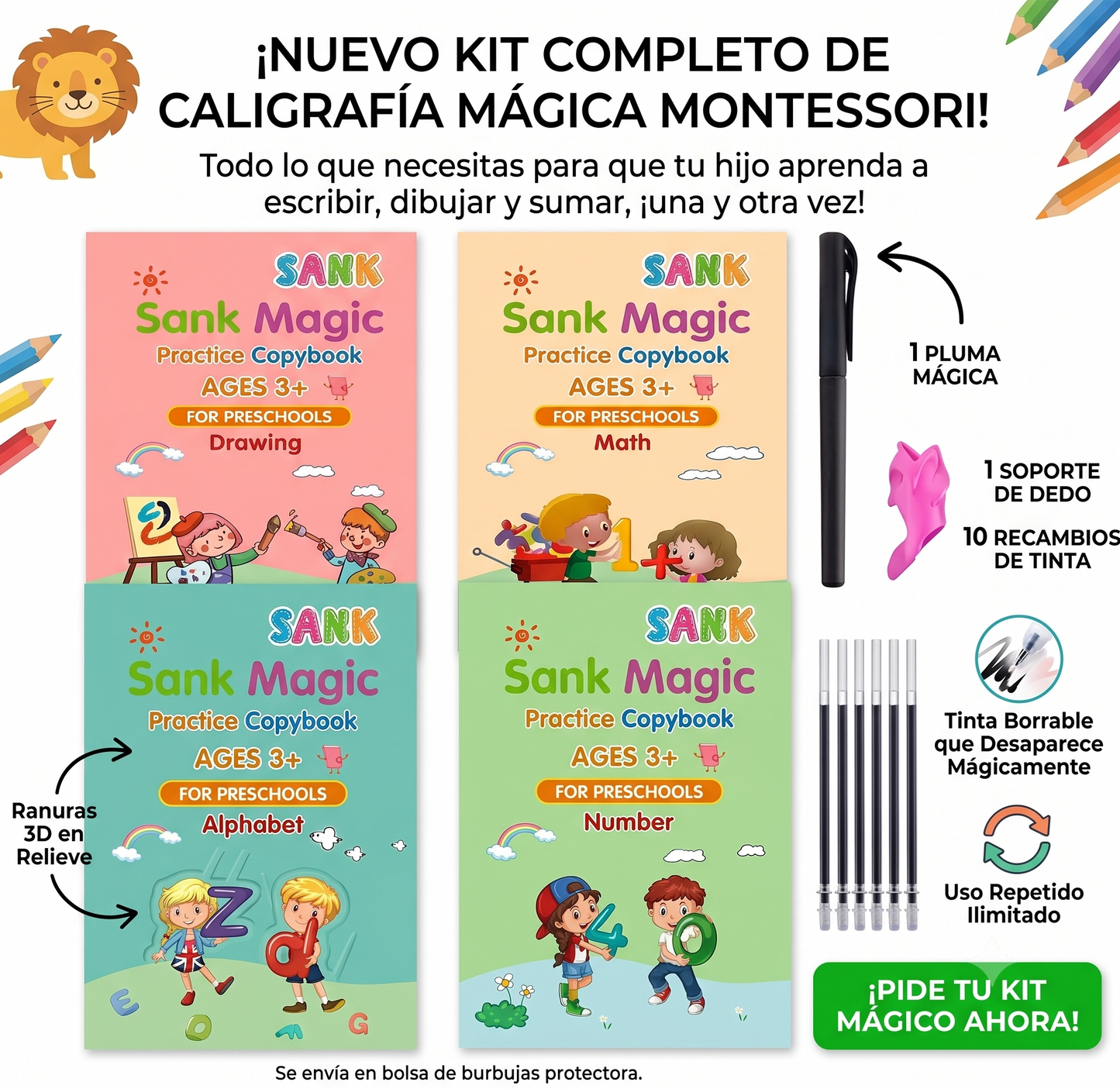 SET x 4 Libros Montessori ✨ MAGIC PREMIUM
