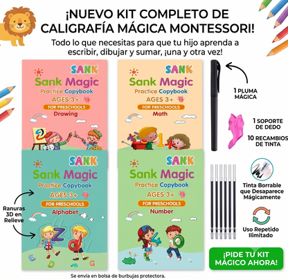 SET x 4 Libros Montessori ✨ MAGIC PREMIUM