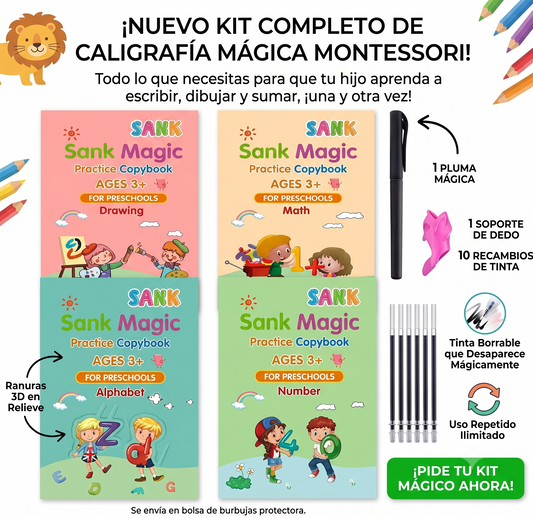 SET x 4 Libros Montessori ✨ MAGIC PREMIUM