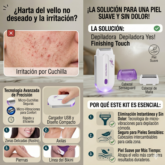 Depiladora marca  ¡Yes! Inalámbrica Recargable