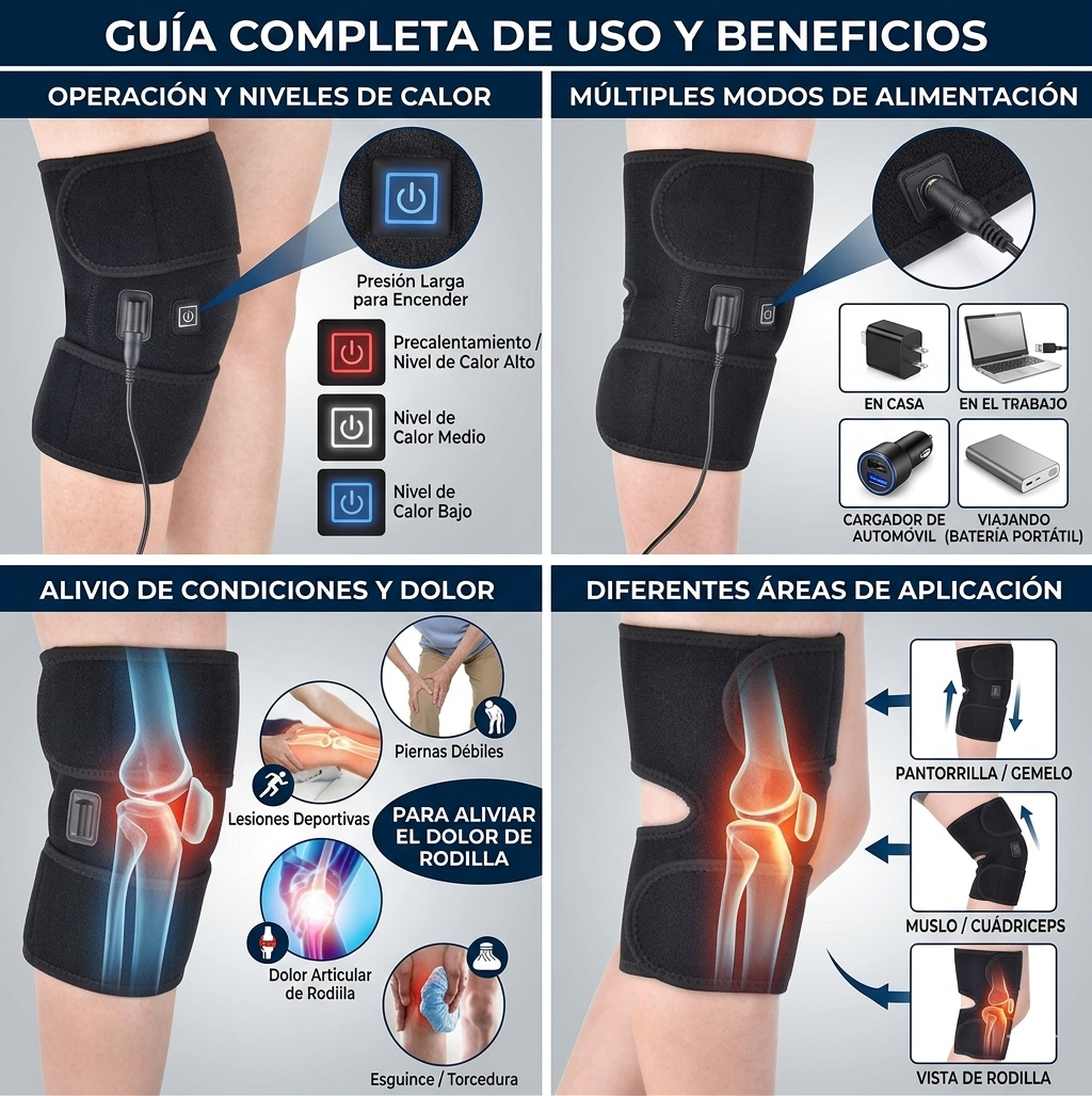 Rodillera Termica 3 en 1
